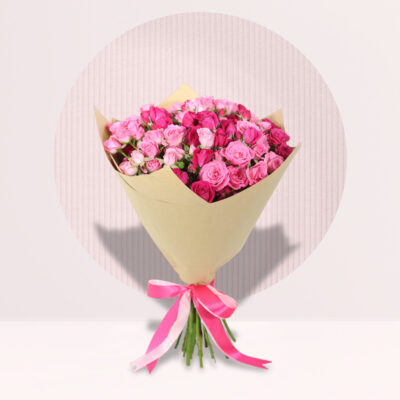 Bouquet of Mix Pink Spray Roses