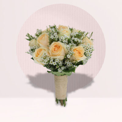 Peach Rose Bridal Bouquet