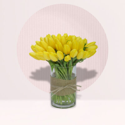 buy tulip fresh flowers vase online