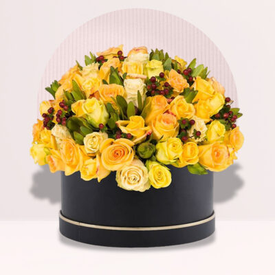 Signature Box of Yellow Roses