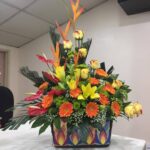 Mix floral basket by Weng Hoa