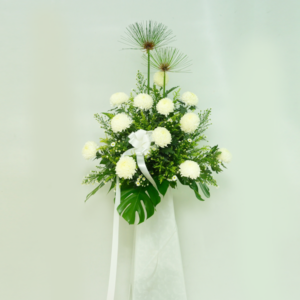"God Is With You" sympathy & funeral flower arrangement by Wenghoa.com