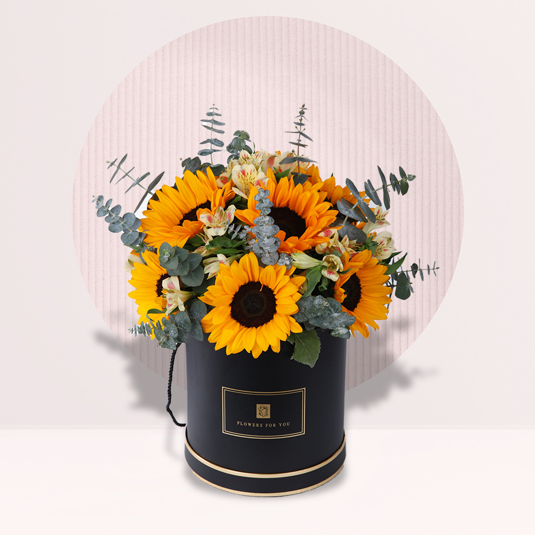 Be My Sunshine Sunflower Box Sunflower Box Delivery Malaysia