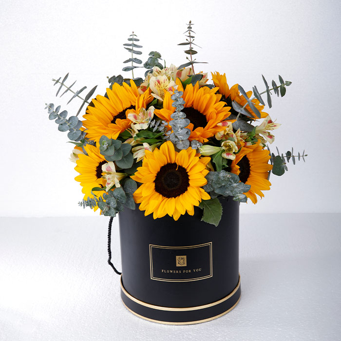 Be My Sunshine Sunflower Box Sunflower Box Delivery Malaysia