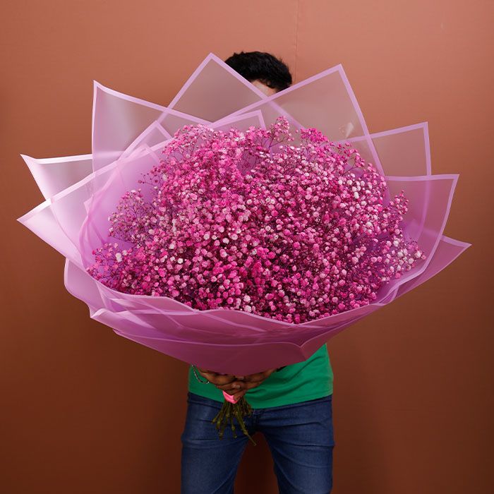 Let Your Heart Speak Gypsophila Bouquet | Hand Bouquets Online Delivery