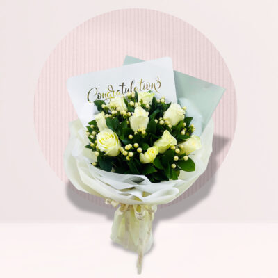 Timeless White Floral Harmony