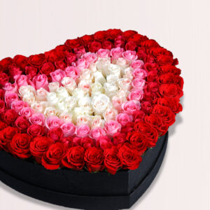 send valentine rose box online