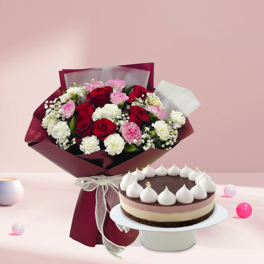 Order Flowers And Cake Combo Online Flower & Cake Delivery