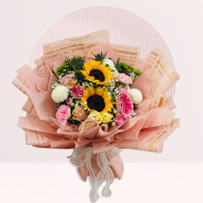 order bouquet of flowers with sunflowers online