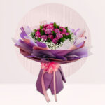 order pink rose flower bouquet online