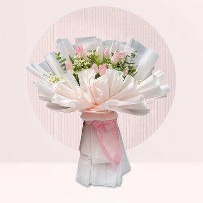 order tulips in bouquet online