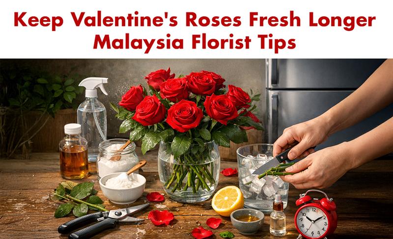Keep Roses Fresh Longer How to Keep Valentine's Roses Fresh Longer: Malaysia Florist Tips
